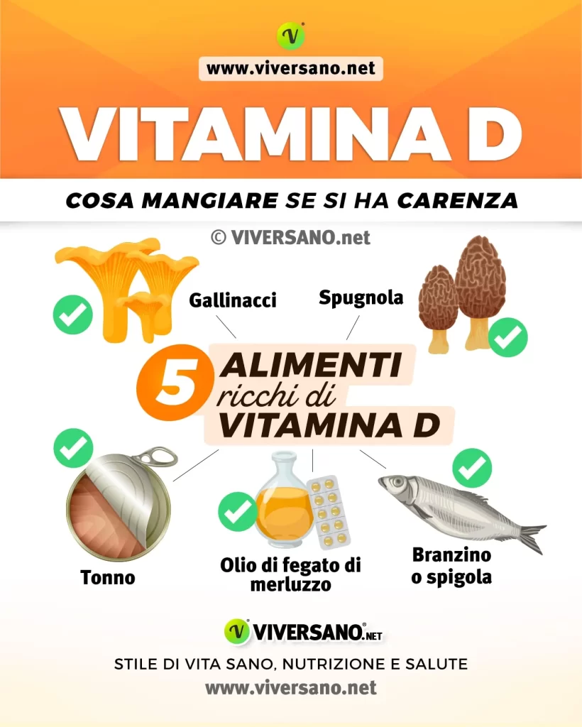 5 alimenti ricchi di vitamina D