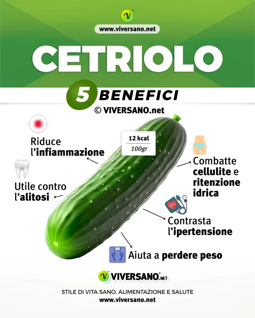 5 benefici del cetriolo